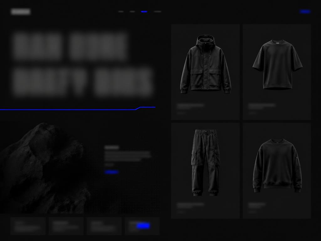 Concept Shopify storefront design for a South African apparel brand
