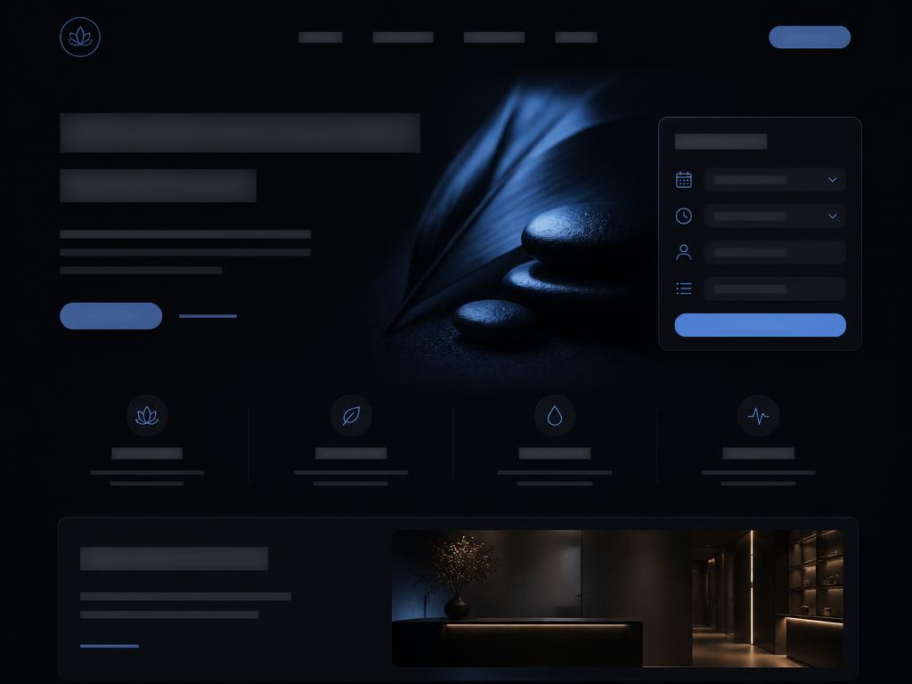 Concept website design for a South African wellness and health clinic